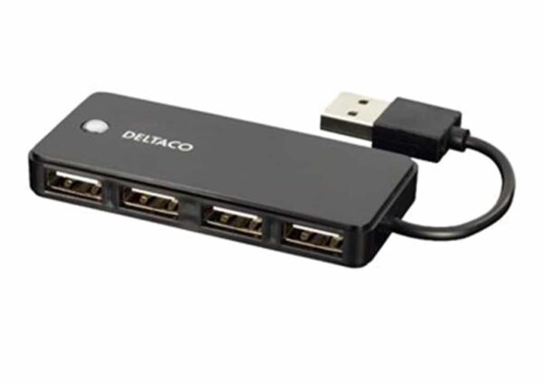 Deltaco 4-port USB 2.0 hub