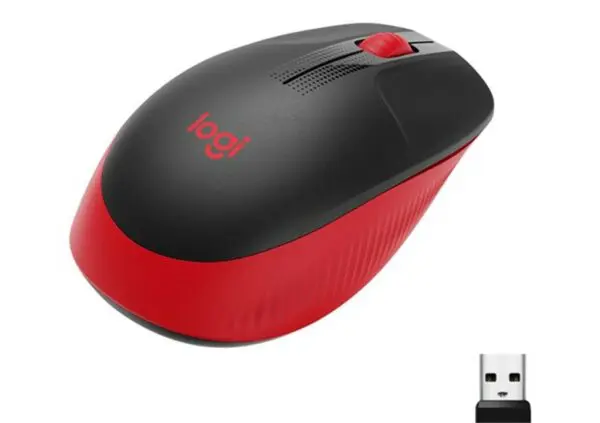 Logitech M190 Full-Size langaton hiiri, punamusta